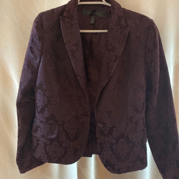 Purple brocade jacket - Picture 1 of 5
